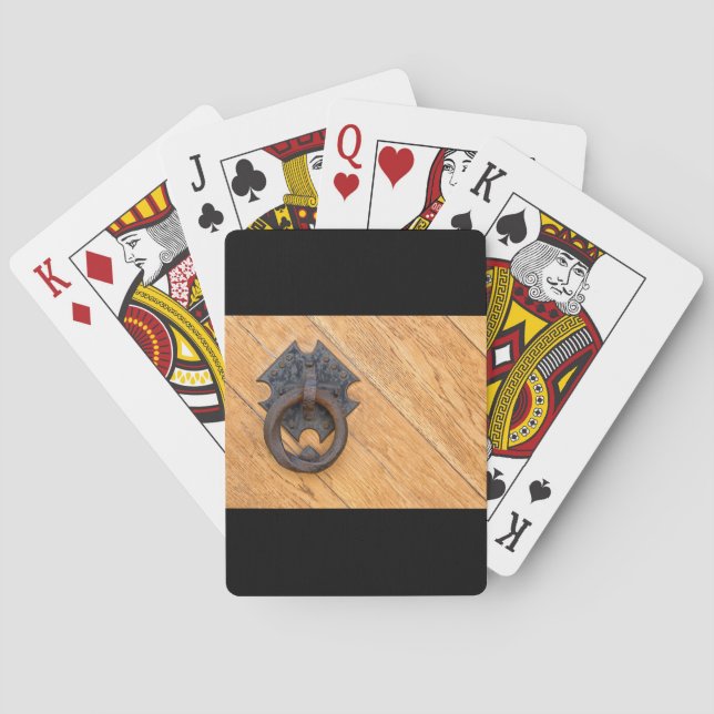 Gammal dörrknapp casinokort (Baksidan)