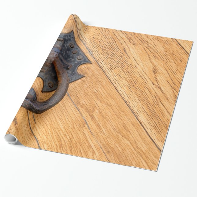 Gammal dörrknapp presentpapper (Utrullad)