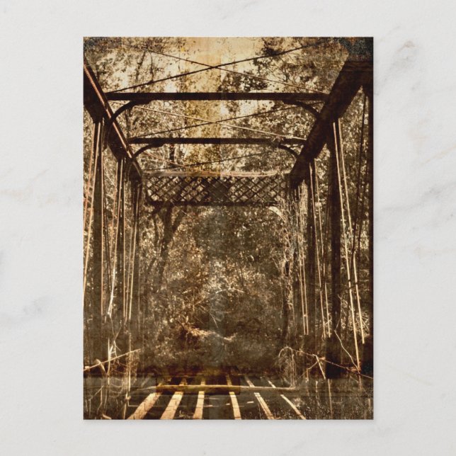 Gammal, eftergiven bro vykort (Framsida)