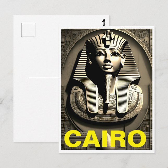 Gammal Egypten för vykort (Fram/baksida)
