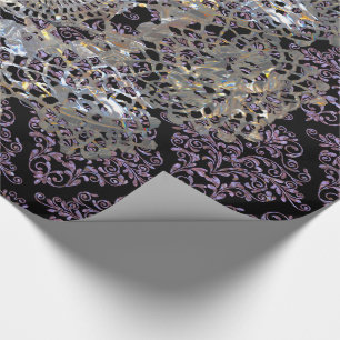 Gammal elegant för chic för Hollywood damastcool Presentpapper