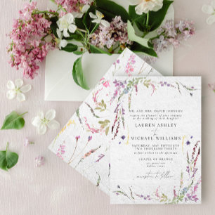 Gammal Elegant - Watercolor Formal Inbjudningar