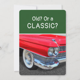 Gammal eller Klassisk 1960 Cadillac Roligt Födelse Kort