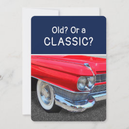 Gammal eller Klassisk 1960 Cadillac Roligt Födelse Kort