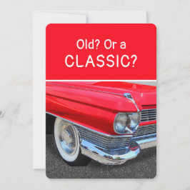 Gammal eller klassisk 1960 Cadillac Roligt födelse Kort
