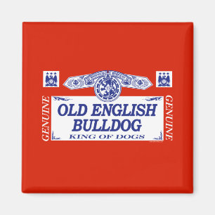 Gammal engelsk bulldogg magnet