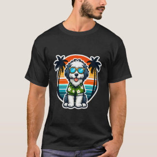 Gammal engelsk fårhund hundägare sommar vibbar sem t shirt