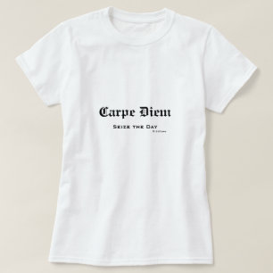 Gammal engelsk latin Carpe Diem griper dagen Tröja