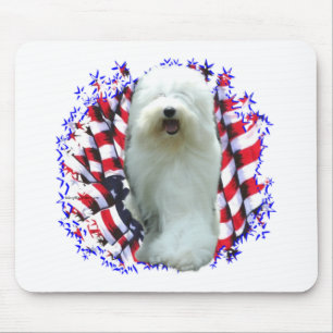 Gammal engelsk Sheepdogpatriot Musmatta