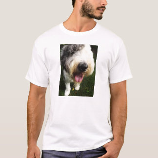 Gammal engelsk Sheepdogskjorta - stor näsa Tee Shirt
