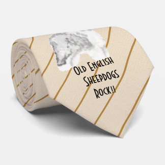 Gammal engelsk Sheepdogsten - skrivev ut båda Slips