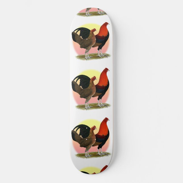 Gammal engelsk spelbantam: BB Red Skateboard Bräda 21,5 Cm (Framsida)