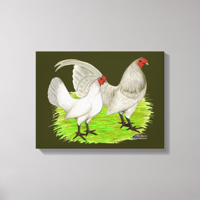 Gammal engelsk spelselblått canvastryck (Framsida)