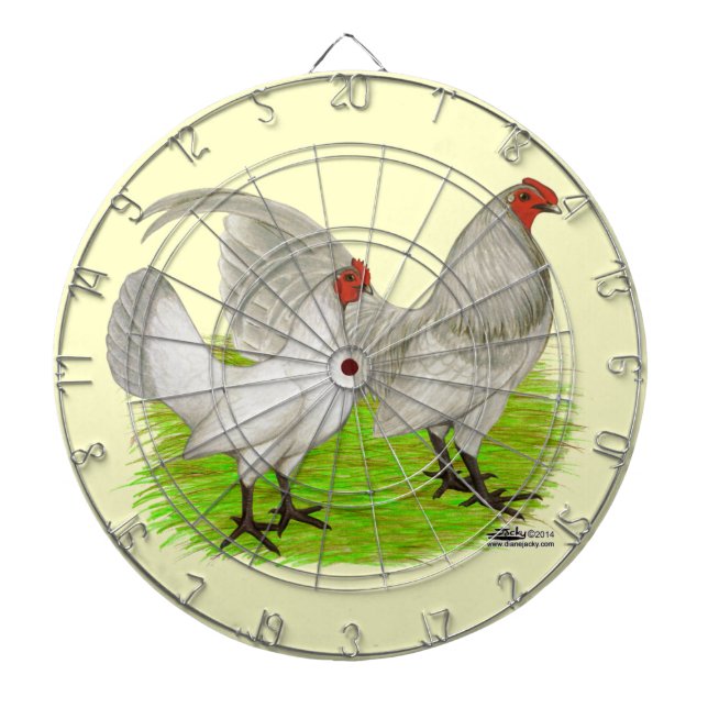 Gammal engelsk spelselblått darttavla (Framsidan)