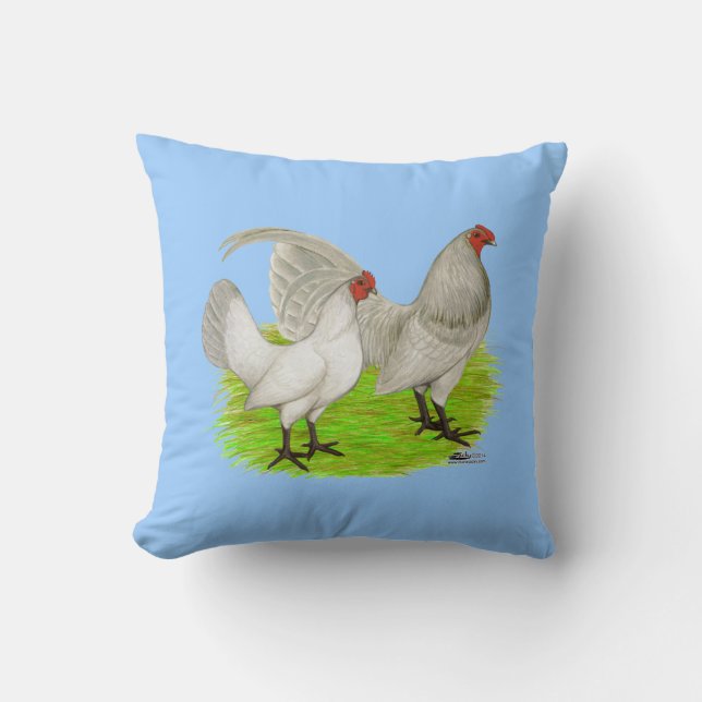 Gammal engelsk spelselblått kudde (Framsida)