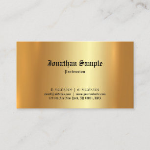 Gammal engelsk teckensnittsmall Elegant Guld Visitkort