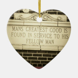 Gammal engelska i gyllene regler julgransprydnad keramik