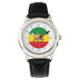 Gammal etiopisk flagga armbandsur