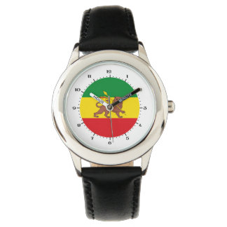 Gammal etiopisk flagga armbandsur
