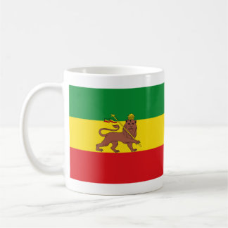 Gammal etiopisk flagga kaffemugg