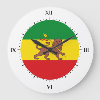 Gammal etiopisk flagga stor klocka