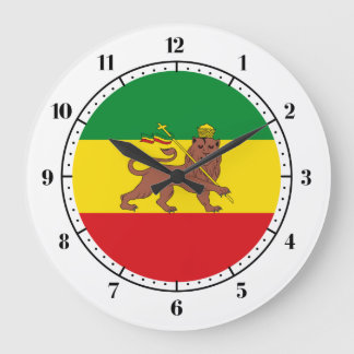 Gammal etiopisk flagga stor klocka