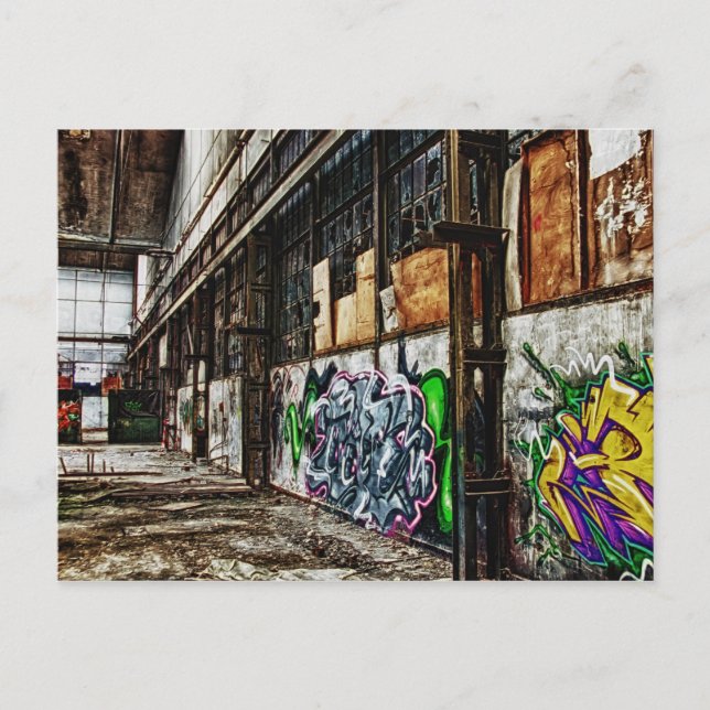 gammal fabrik vykort (Framsida)