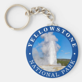 Gammal Faithful Yellowstone National Park Keychain Nyckelring