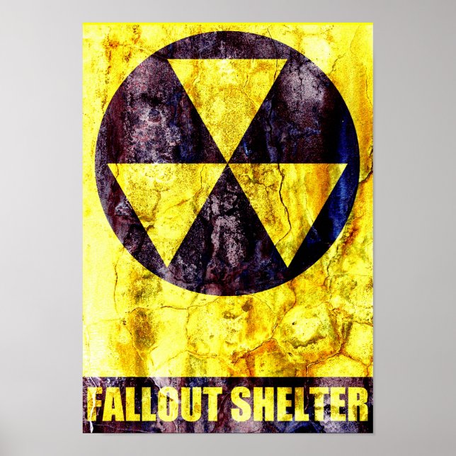 Gammal Fallout Shelter Poster (Framsidan)