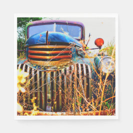 gammal farm lastbil napkins pappersservett