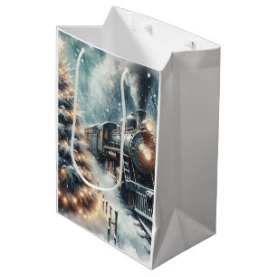 Gammal fasadiserad vinter-scen för Tåg och Vintage