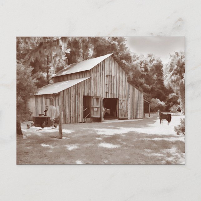 Gammal fashiated Barn Postcard i Sepia Vykort (Framsida)