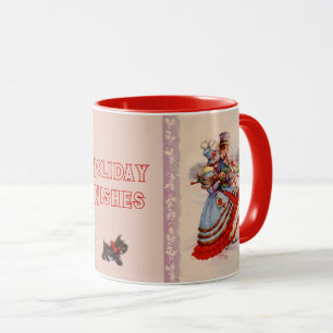 Gammal fashierad jullekaffekkaffe Mugg