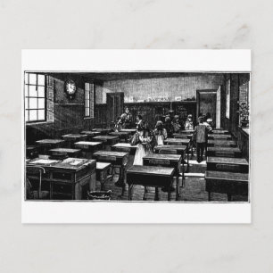 Gammal Fashioned Classroom Vykort
