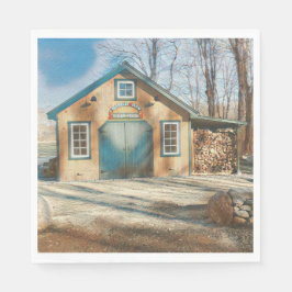 Gammal fashioned Mapele Sugar Shack Pappersservett