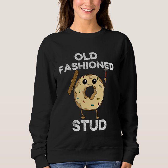 Gammal fashioned Stud Carpenter Pappa Carpentry Fu T Shirt (Framsida)