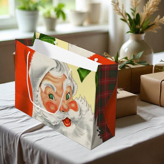 Gammal fashioned Victorian Jultomten jul (Old Fashioned Victorian Santa Claus Christmas Gift Bag by the Olde Christmas Shoppe)