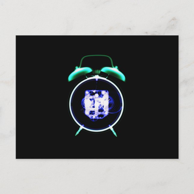 Gammal fashioned X-Ray Vision Alarm Clock - Origin Vykort (Framsida)