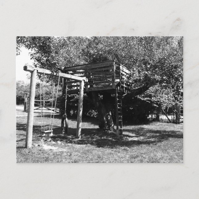 Gammal Fashired Playground Vykort (Framsida)