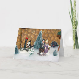 Gammal, fasjad jul (1213) - Julbyn Helgkort