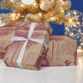 Gammal, fastiserad jul presentpapper