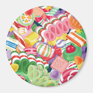 Gammal fastiserad julgodis Magnet