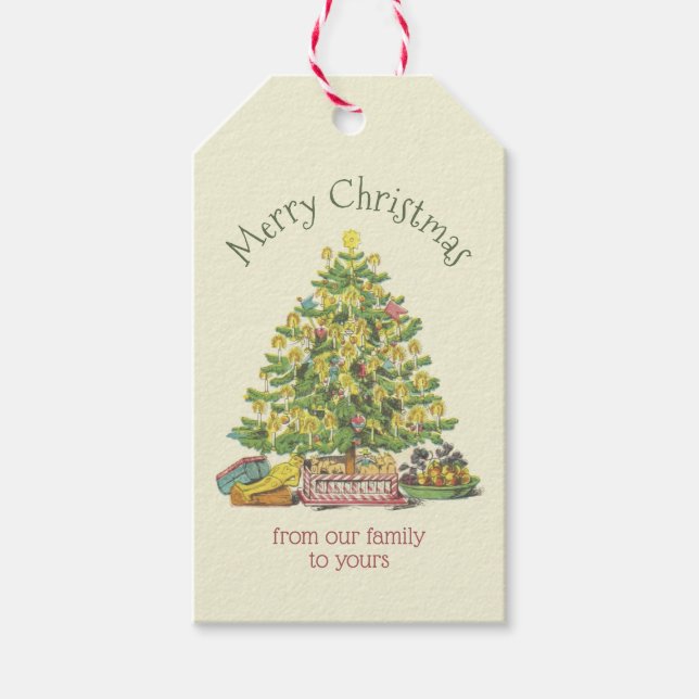 Gammal fastiserad Personlig Presentetikett (Framsidan)