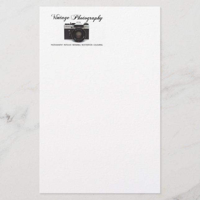 Gammal filmkamera brevpapper (Framsida)