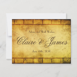 Gammal filmvisning Bröllop Advice Rådkort