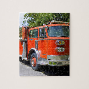 Gammal Firetruck Pussel