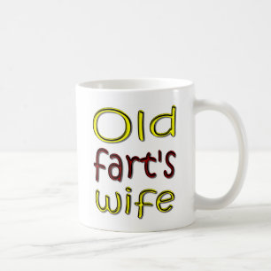 Gammal fis mugg för kaffe för fru rolig