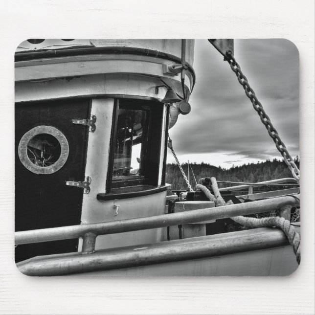 Gammal fiskebåt Forecabin Mousepad Musmatta (Framsidan)