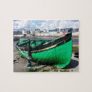 Gammal fiskebåt Galway Irland. Pussel