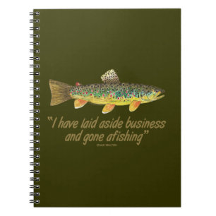 Gammal fiskeord anteckningsbok